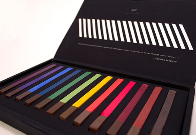 packaging chocolat crayon
