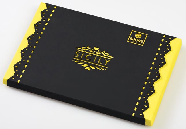 packaging chocolat decoupe papier