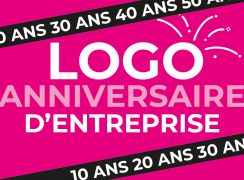 Logo anniversaire d'entreprise